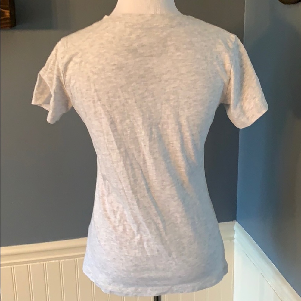 Disney Minnie Mouse Sketch V-Neck Gray Top Size S - Picture 3 of 8